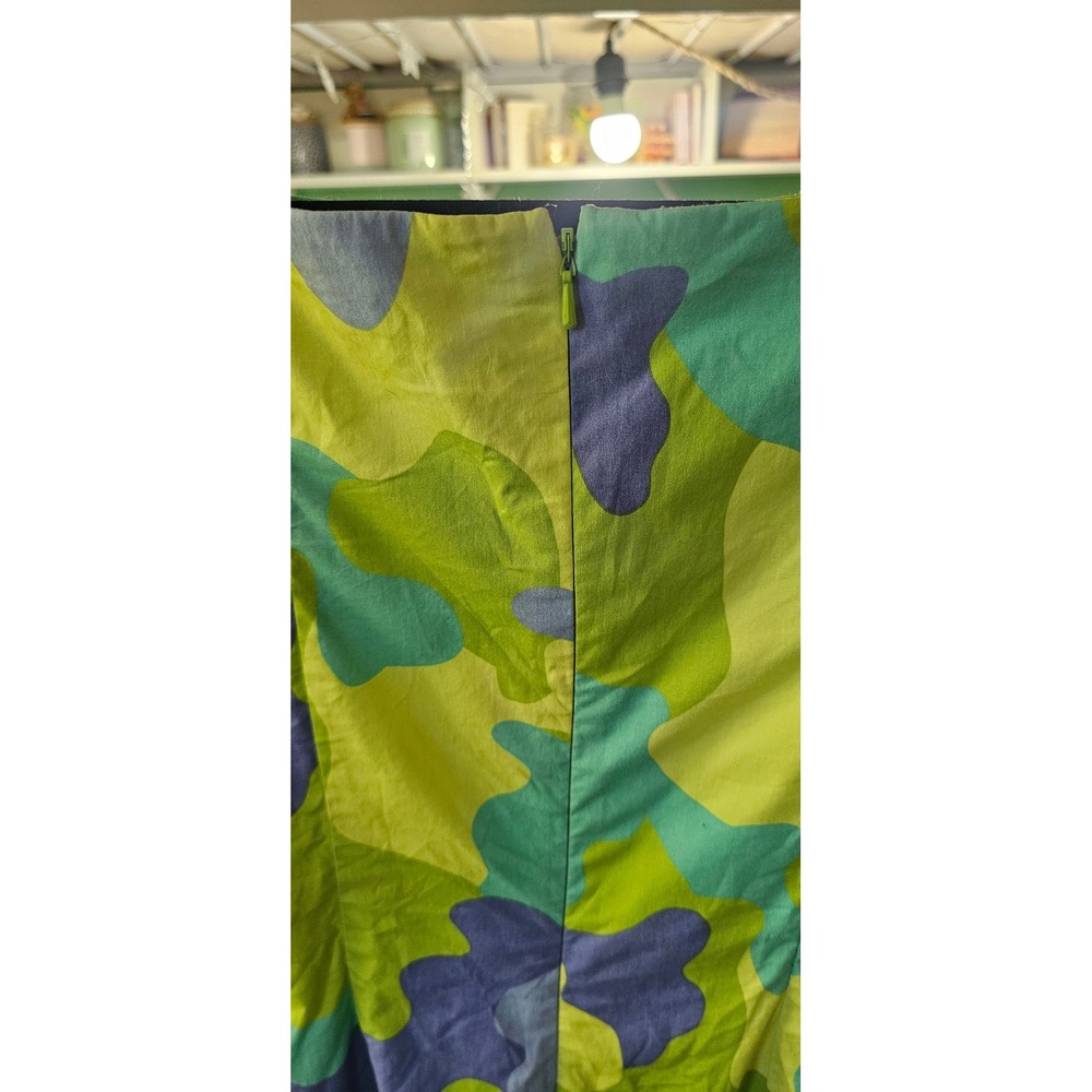 Tibi‎ Vintage Camo Print Dress Size 6 Sleeveless Mini Dress - Picture 9 of 9